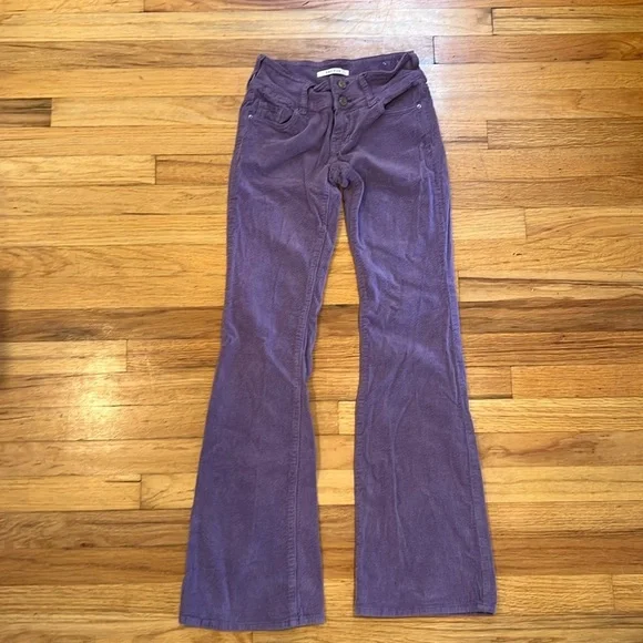 PacSun Plum Corduroy Stretch Low Rise Bootcut Jeans - Women’s 2 / 24 - Picture 3 of 12
